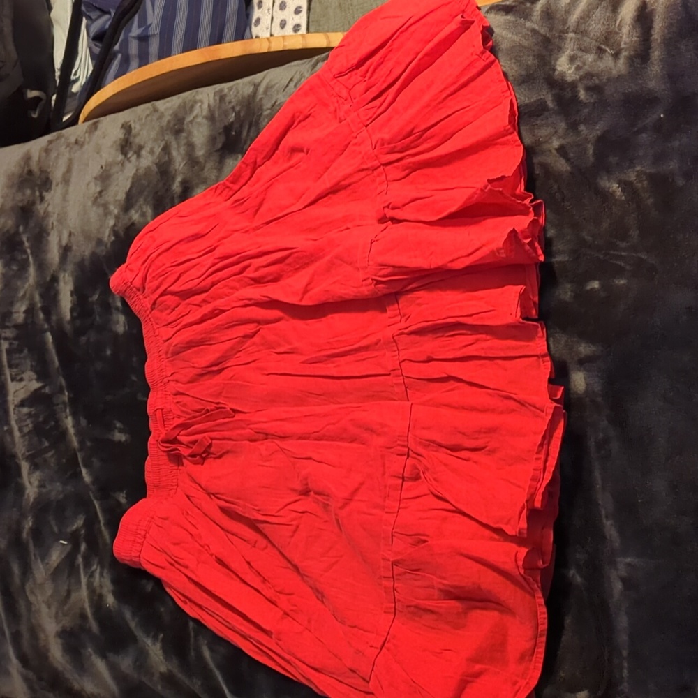 Gap Cotton Red skirt